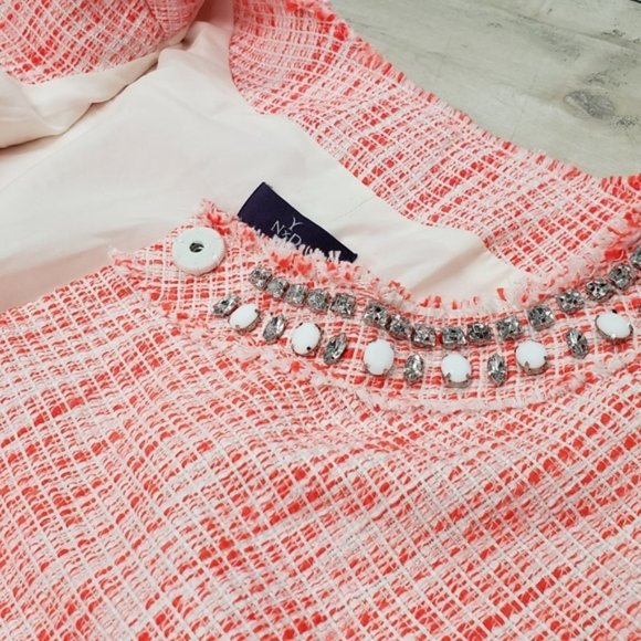 NYDJ Rhinestone Tweed Jacket NWT - Picture 3 of 6